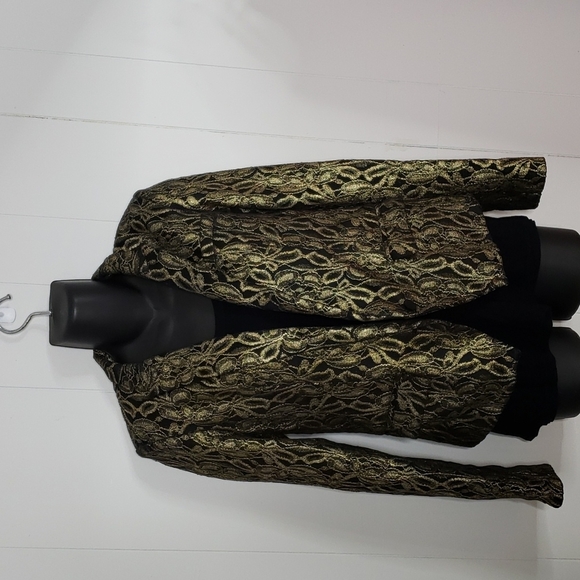 7 FOR ALL MANKIND Metallic Jacquard Blazer Sz. SM - Picture 6 of 15